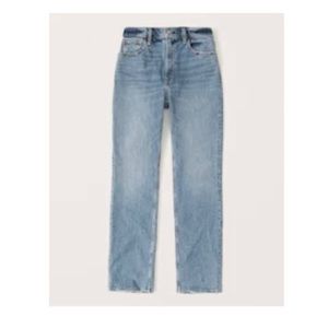 A&F curve love 90s ultra high rise straight jean